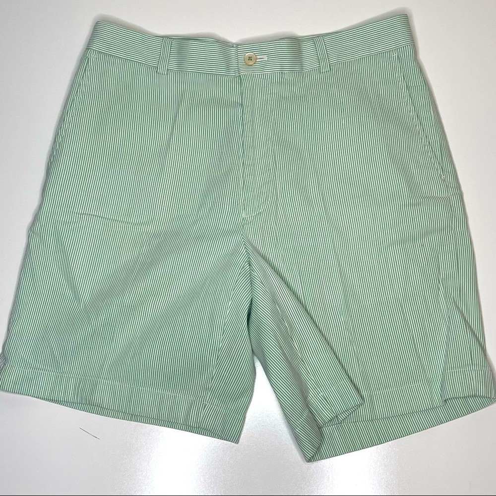 Size 34W Southern Tide Green-White Shorts